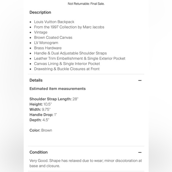 Louis Vuitton MM vintage backpack - Picture 7 of 8